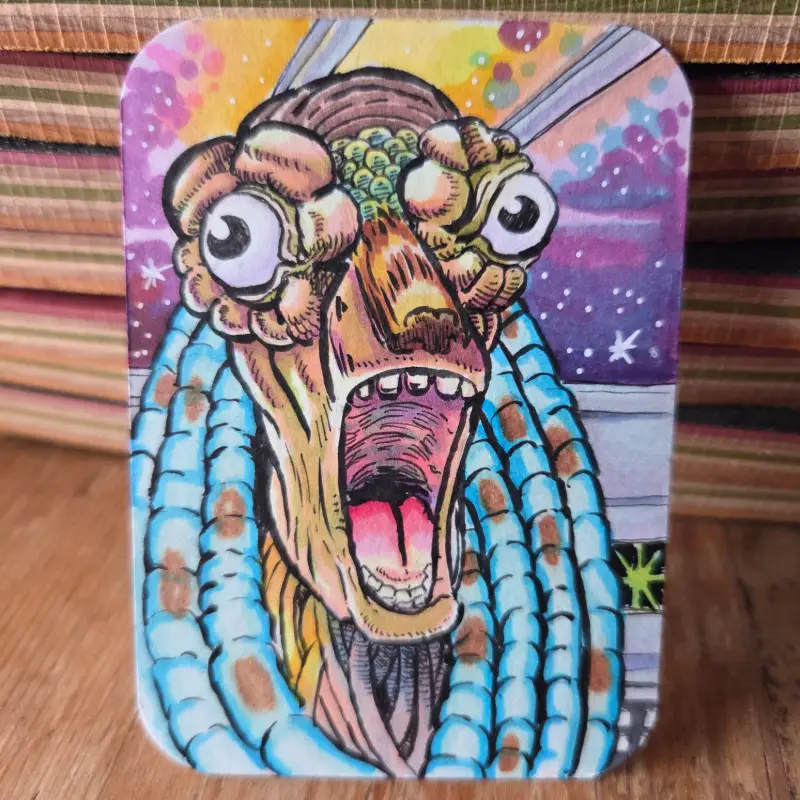 WE'RE GONNA DIE! aceo art card