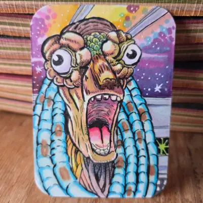 WE'RE GONNA DIE! aceo art card thumbnail 1