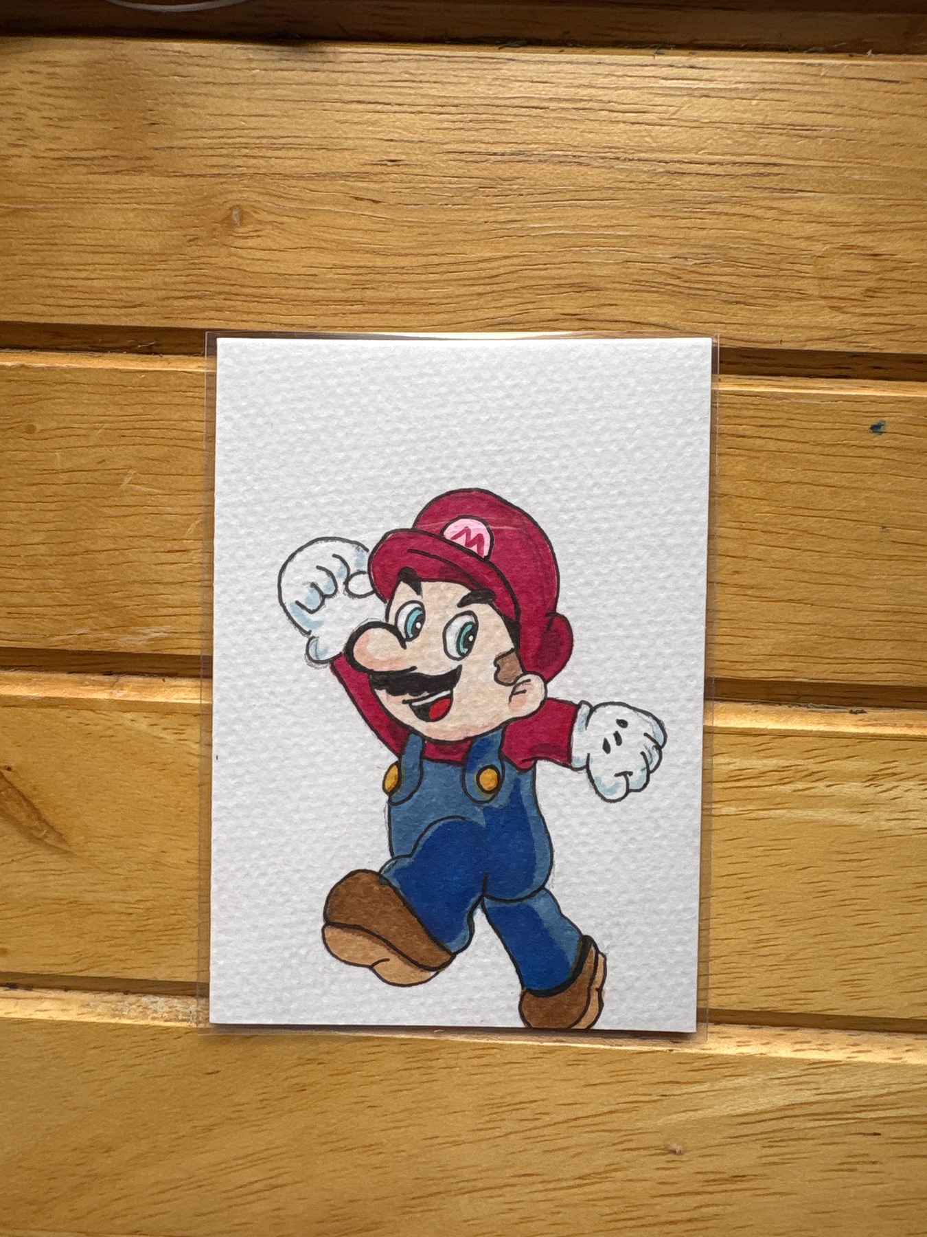 Super mario aceo art card