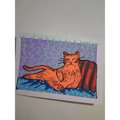 Lazy Days aceo art card thumbnail 4