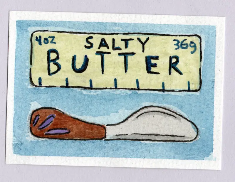 SALTY BUTTER aceo art card