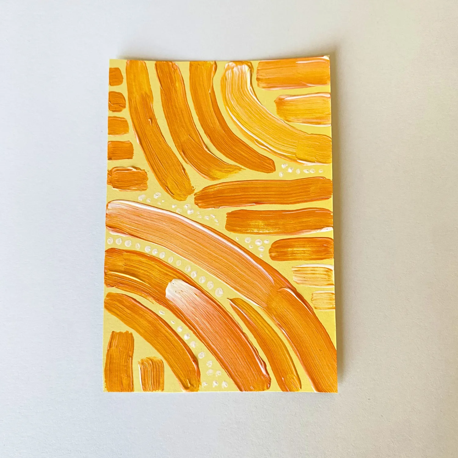 Spring Swing- April 03- Original ACEO Card aceo art card