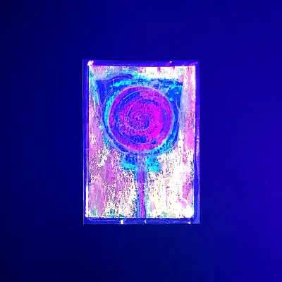 Fluorescent Candy - Lollipop aceo art card thumbnail 2