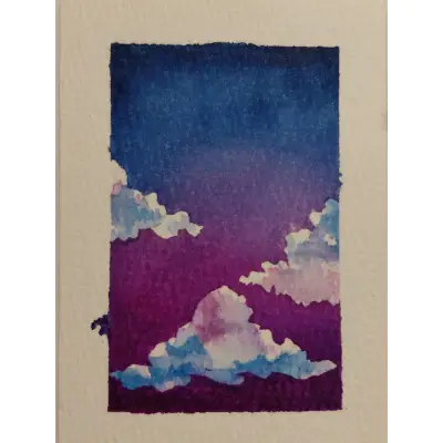 Mystical night #3 aceo art card thumbnail 1