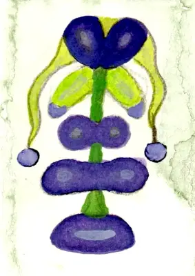 Alien Plant ACEO 45 aceo art card thumbnail 2