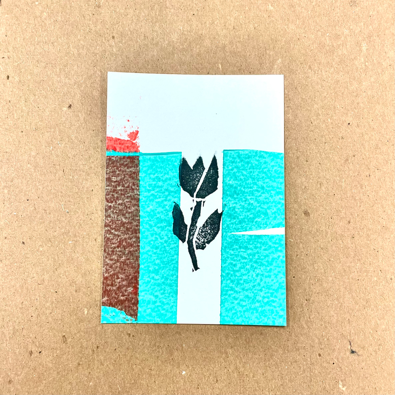 Tulip #010 aceo art card