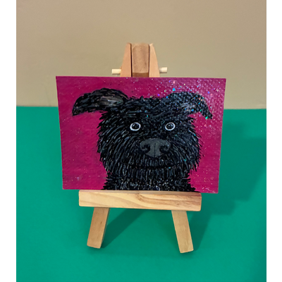 Cosmo Curious aceo art card thumbnail 1