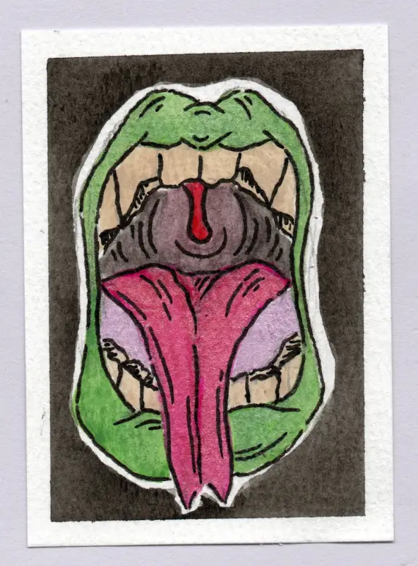 Wide Open aceo art card