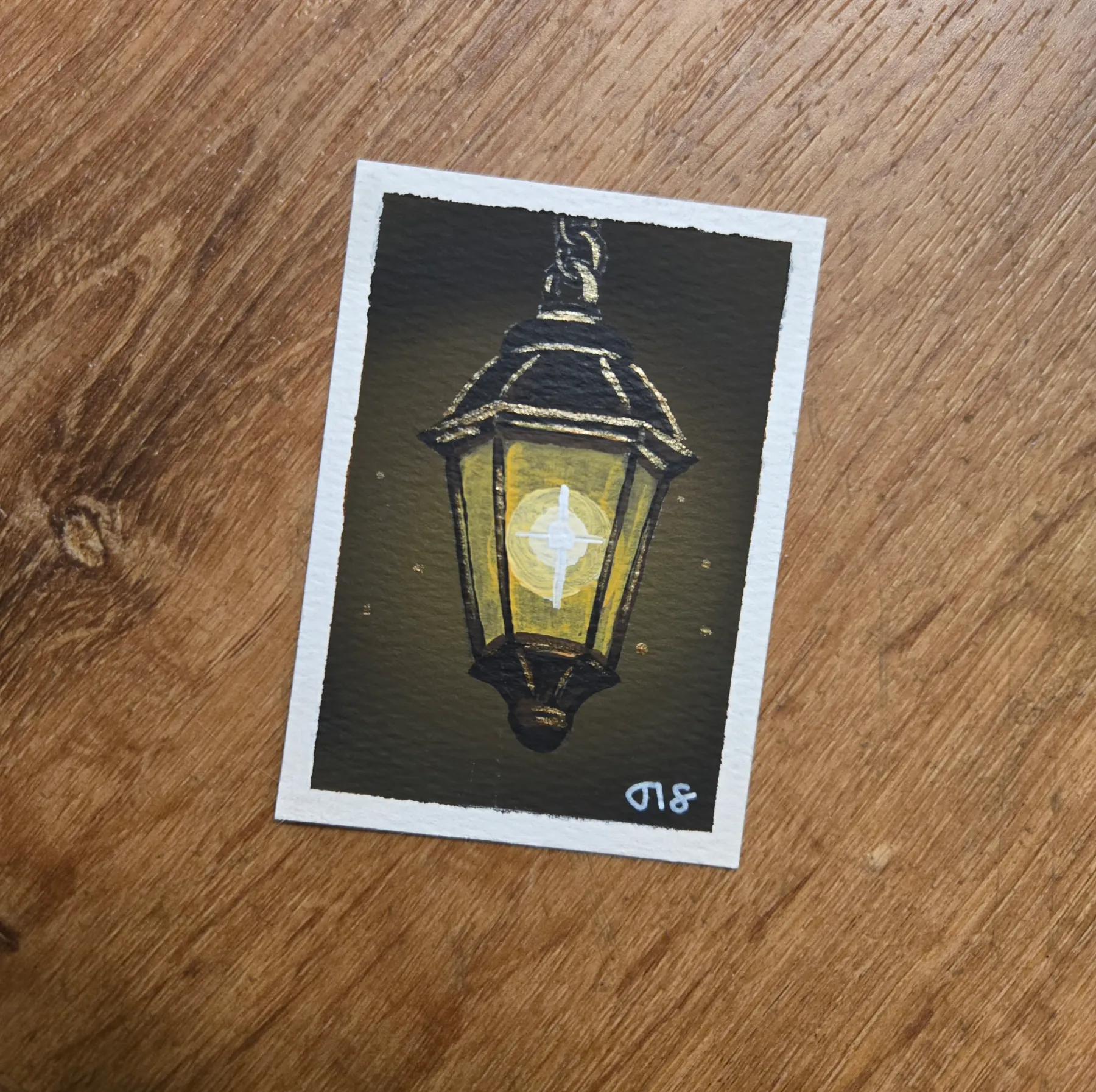 Light aceo art card
