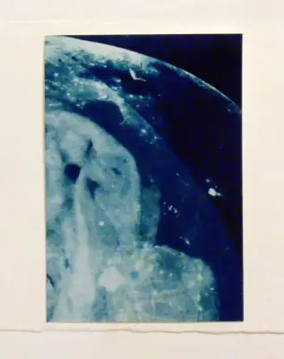 Blue Moon Bundle 2 original art cyanotype ACEOs aceo art card thumbnail 2