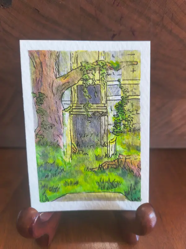 Forest Temple aceo art card