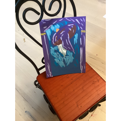 Wizard duck! aceo art card thumbnail 2