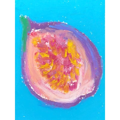 Fig aceo art card thumbnail 1
