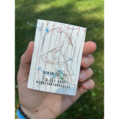 Peace and Blooms aceo art card thumbnail 2