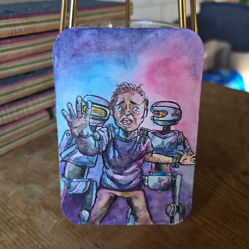 HALT aceo art card