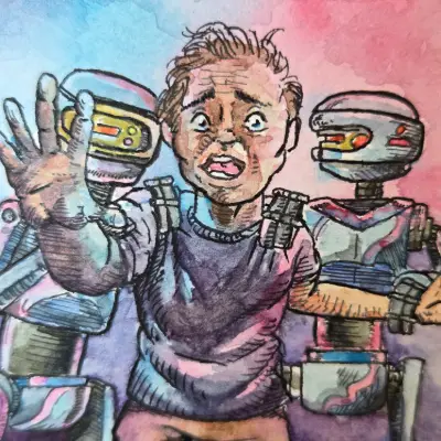 HALT aceo art card thumbnail 2
