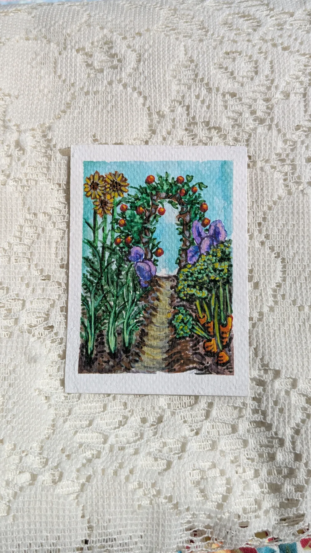 "The Garden" aceo art card