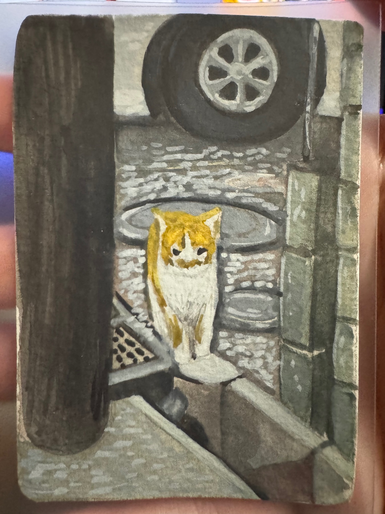 A Cat In Chiba aceo art card
