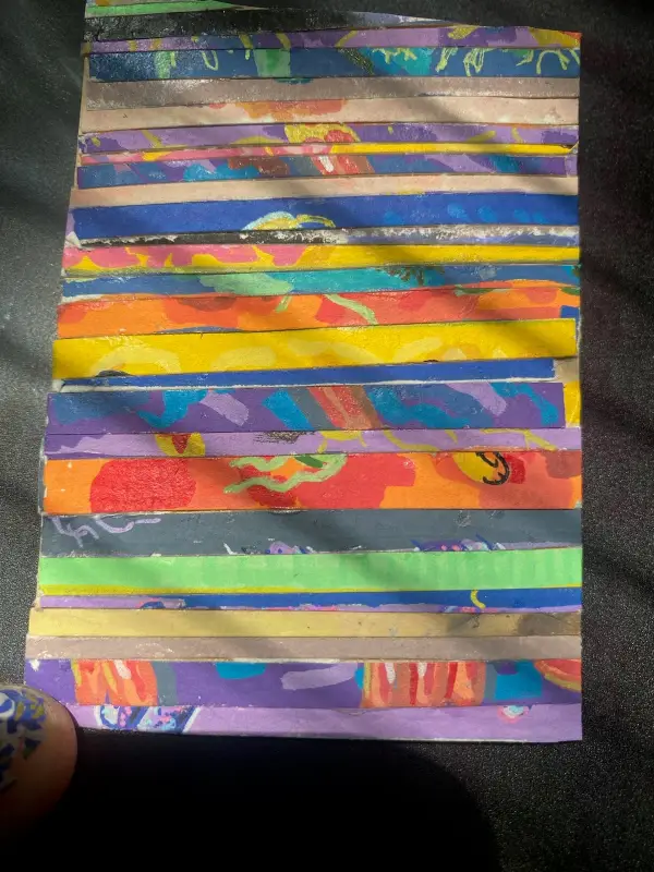 Trimming aceo art card