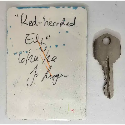 Red Headed Elf Knight aceo art card thumbnail 3