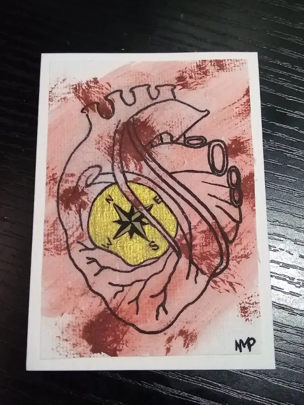 Heart Knows the Way aceo art card