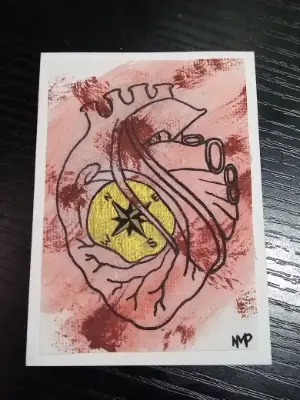 Heart Knows the Way aceo art card thumbnail 1