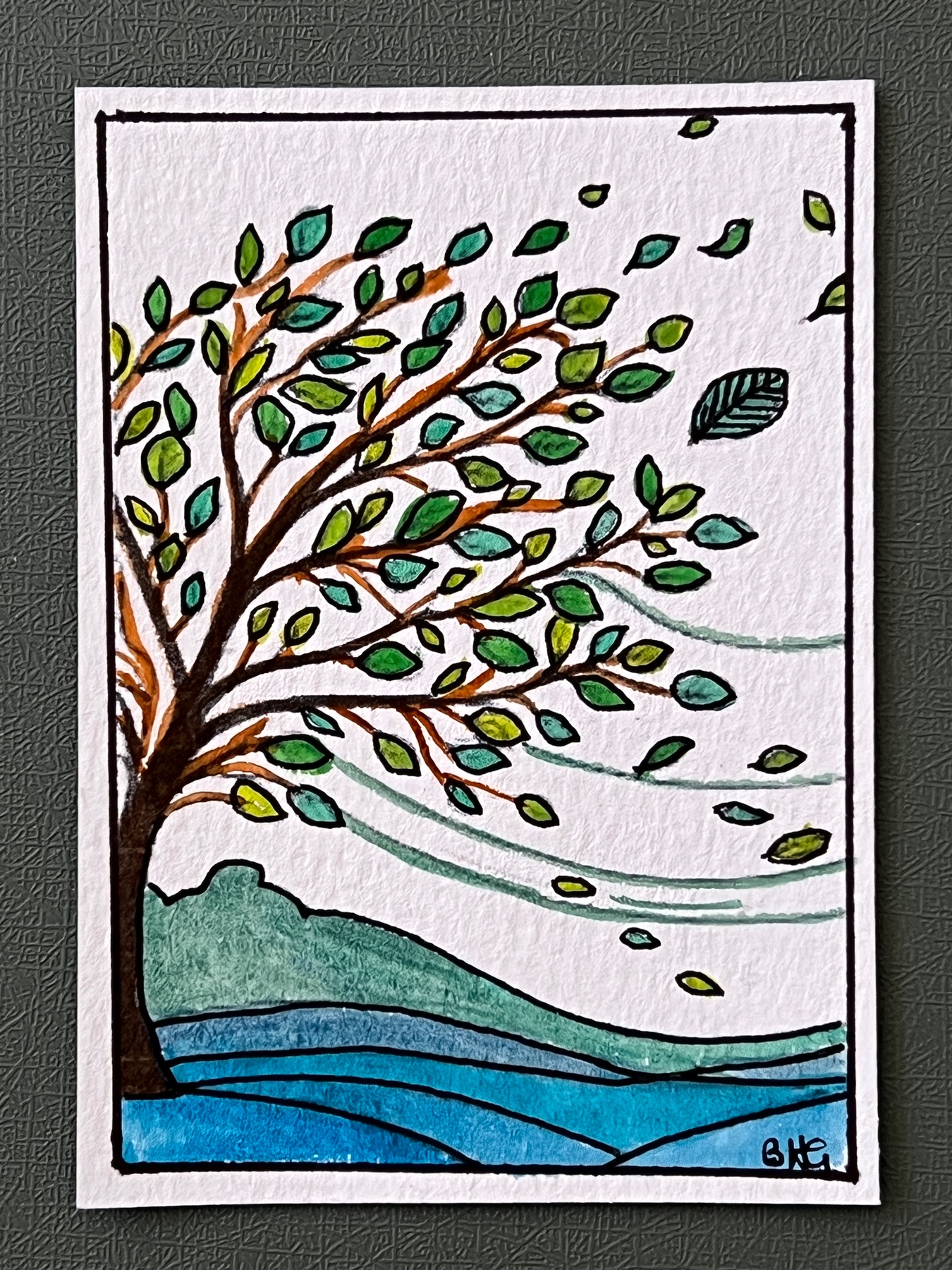 Changing Seasons aceo art card