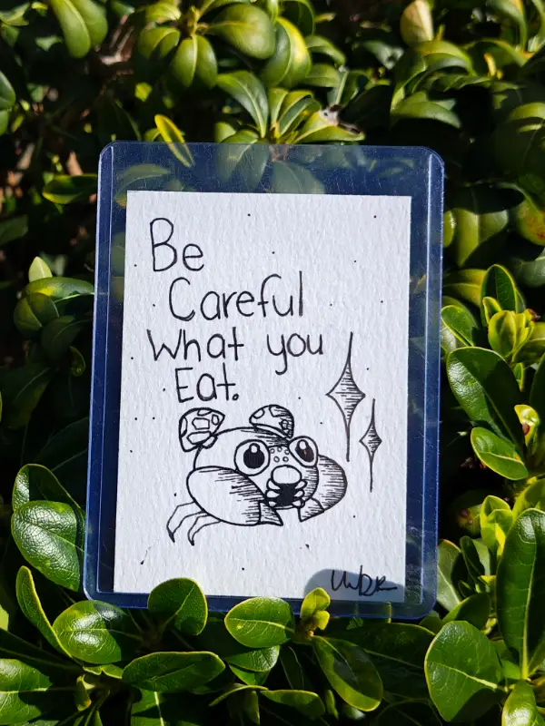 Be careful what you eat aceo art card
