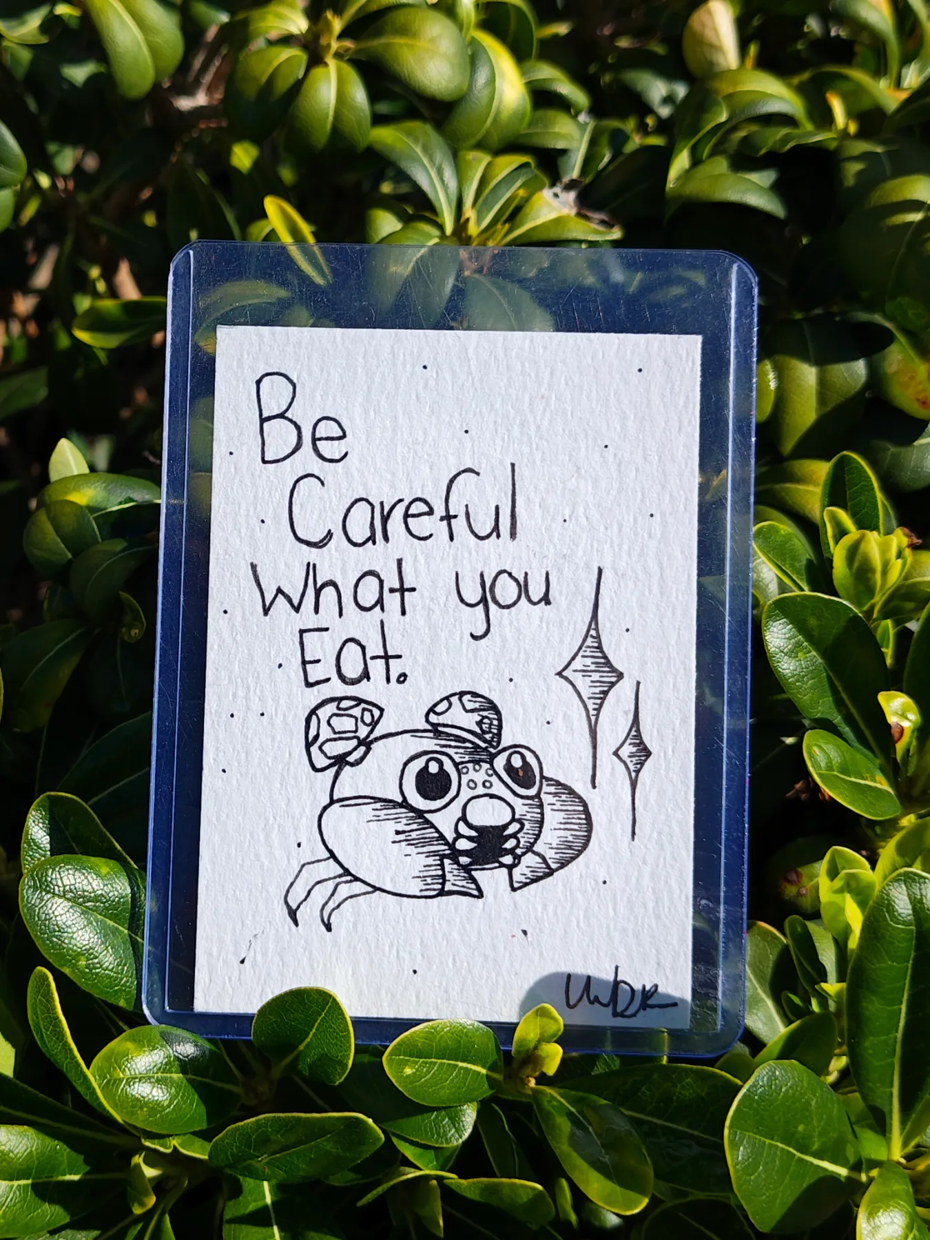 Be careful what you eat aceo art card