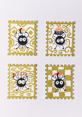 Sushi Fever Soot Sprites aceo art card thumbnail 2
