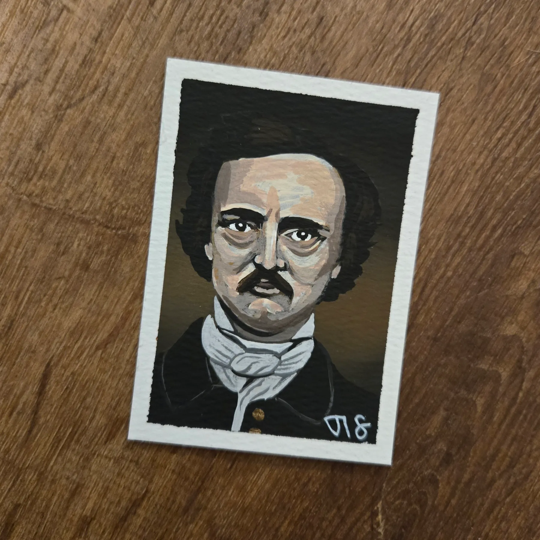 Edgar Allan Poe aceo art card