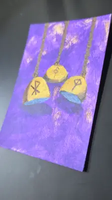 Witches Bells aceo art card thumbnail 2