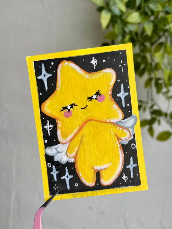 Star Baby aceo art card