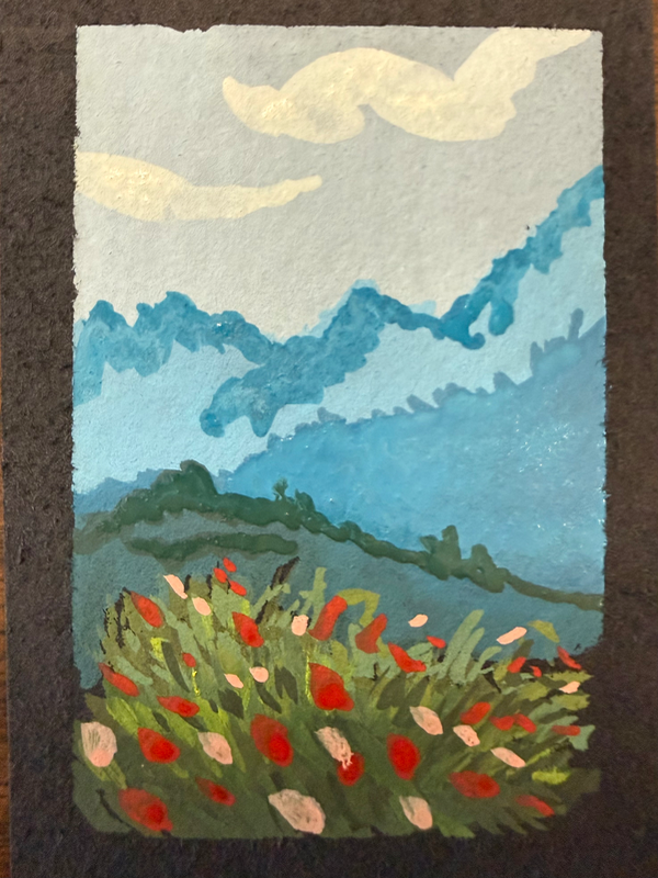 The Hills Are Alive aceo art card