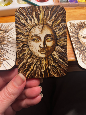 Ra•Ra - HeartWood Collection: Luminous Tri•ality – ACEO Set of 3 aceo art card thumbnail 2