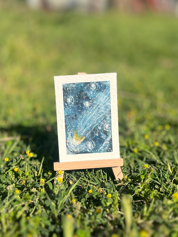 A Falling Star aceo art card