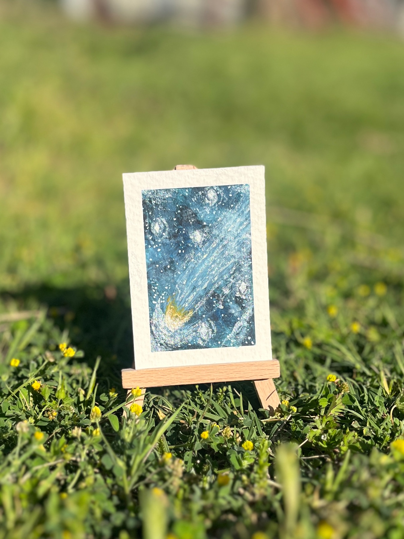 A Falling Star aceo art card