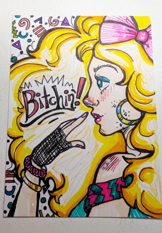 Mallrat #1 - B*tchin' aceo art card