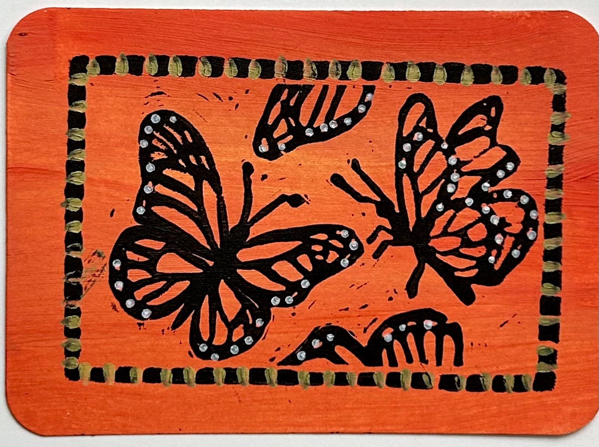 Monarch Migration 8 aceo art card