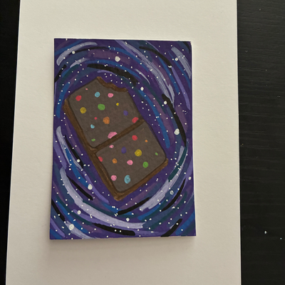 Cosmic Brownie aceo art card thumbnail 2