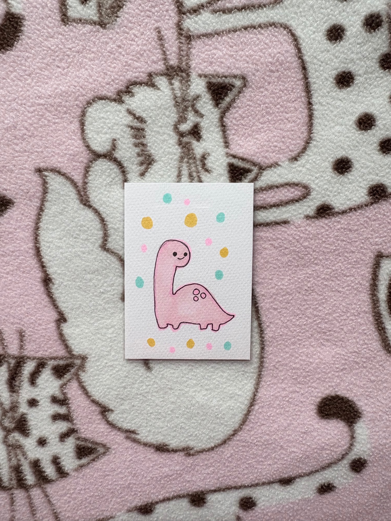 Little Dino aceo art card
