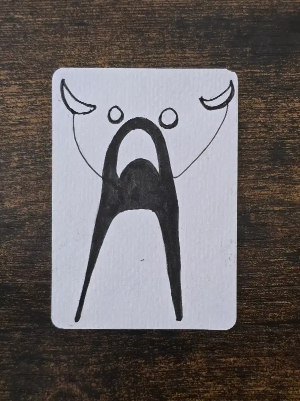 Screamer aceo art card