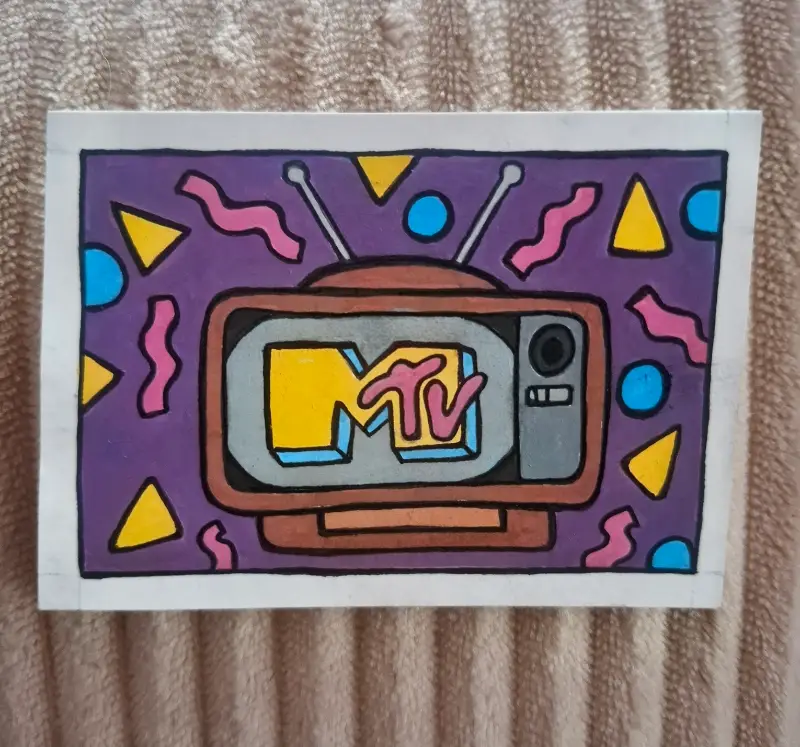 MTV aceo art card