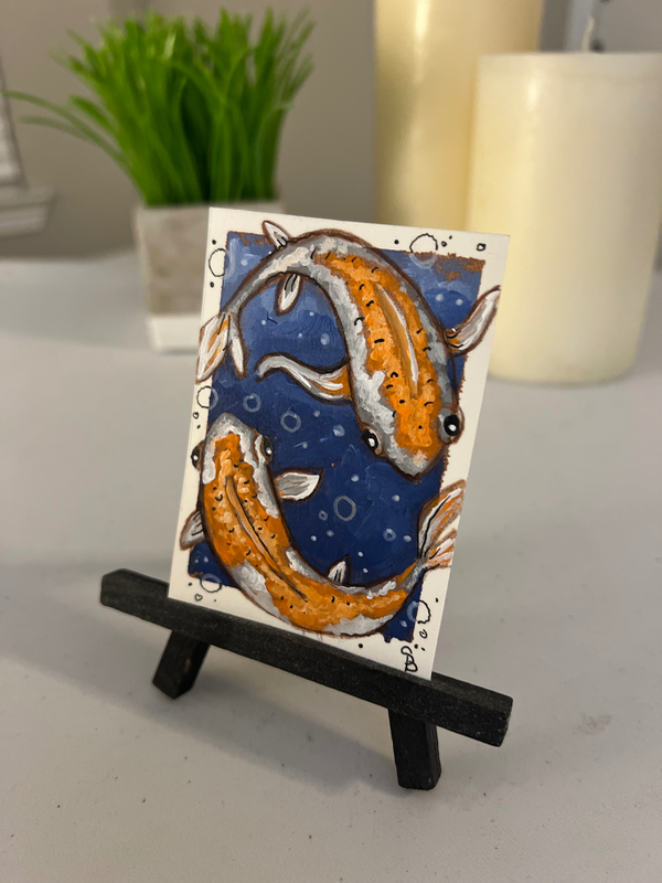KOI DUO aceo art card