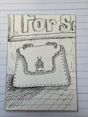 Everyday Purse aceo art card thumbnail 3