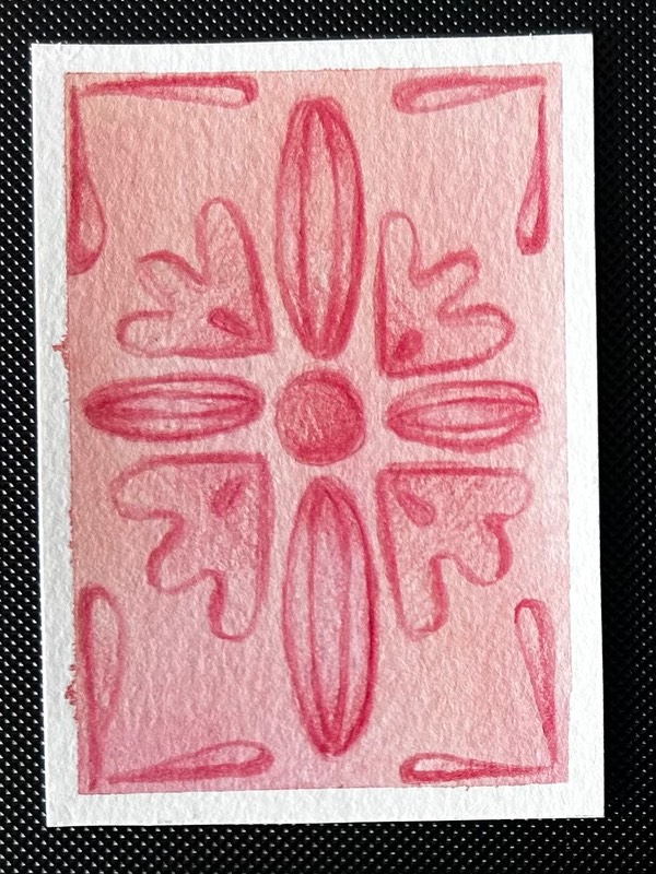 Pretty in Pink aceo art card