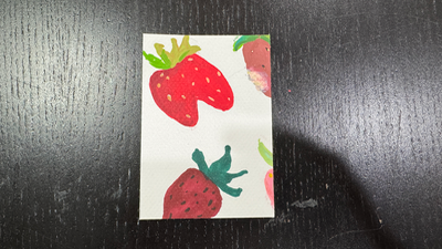 Strawberries aceo art card thumbnail 1
