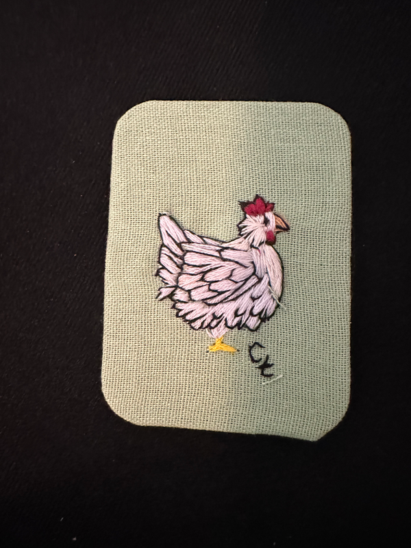 Little chicken! aceo art card