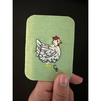 Little chicken! aceo art card thumbnail 2