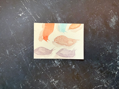 Slug Party aceo art card thumbnail 1